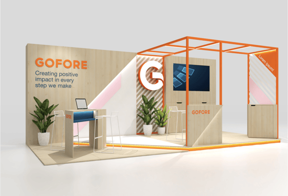 A Modular Stand Helps Keep Gofore Events Sustainable