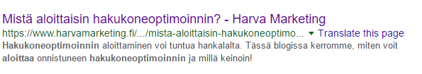 hakukoneoptimointi